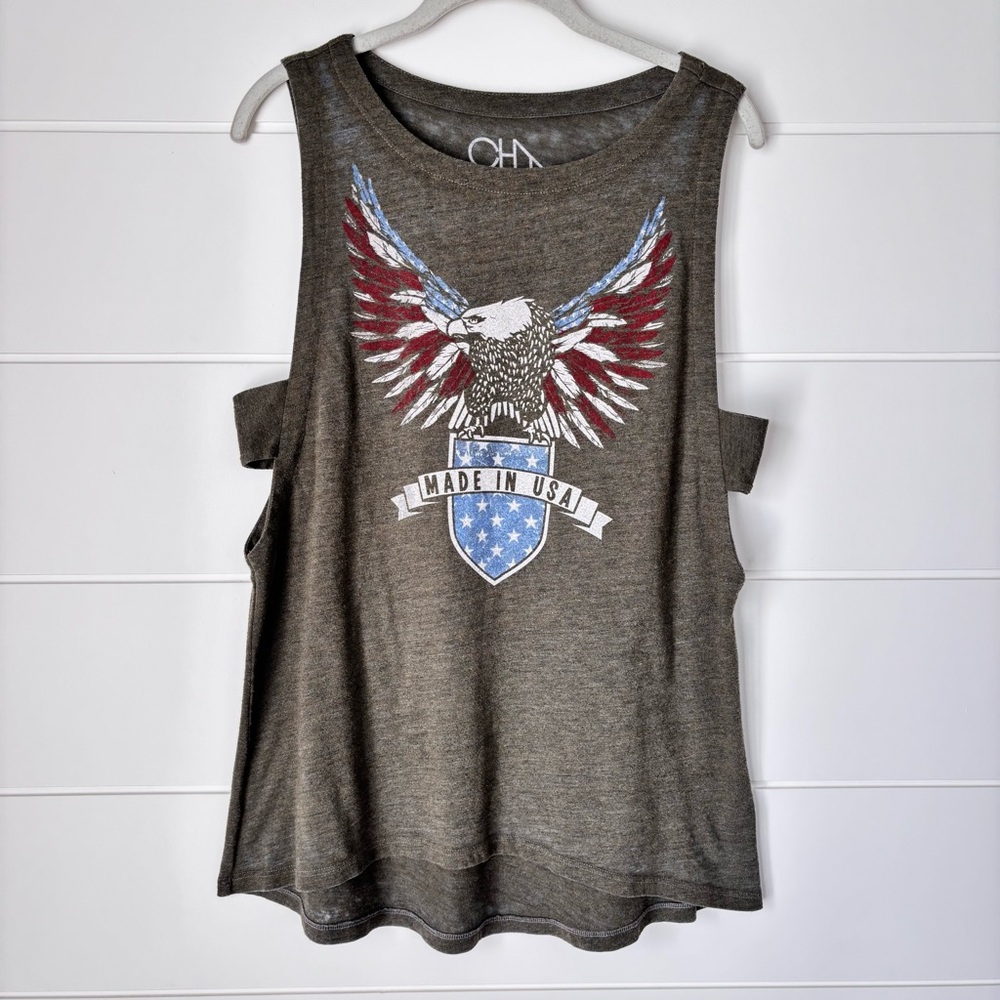 Chaser MADE IN USA Eagle Tank Green Size Medium
